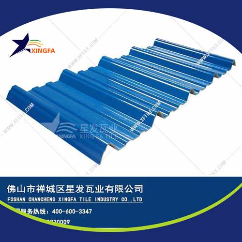 厚度3.0mm蓝色900型PVC塑胶瓦 三亚工程钢结构厂房防腐隔热塑料瓦 pvc多层防腐瓦生产网上销售